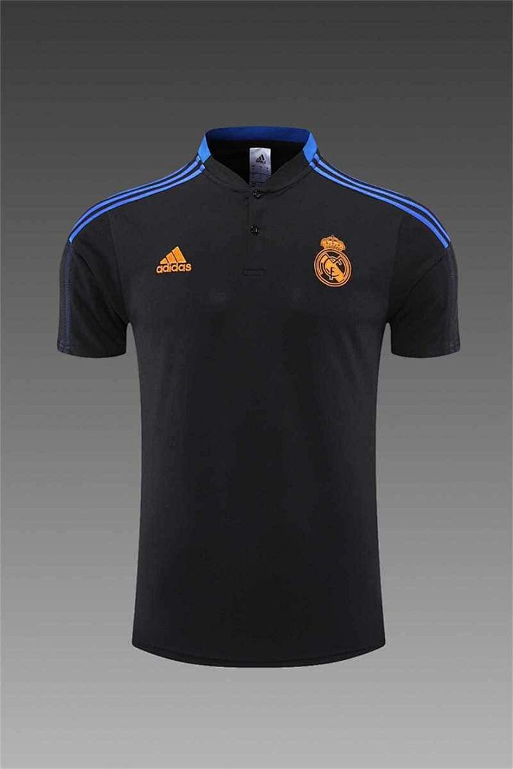 Real Madrid Polo black with yellow-logo 2