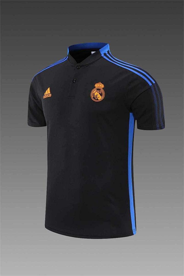Real Madrid Polo black with yellow-logo 3