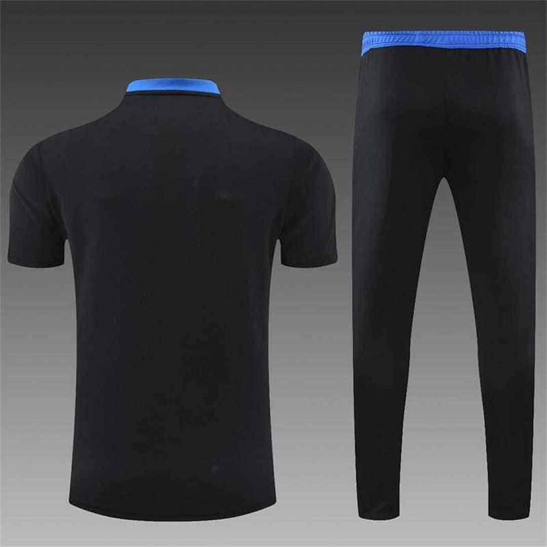 Real Madrid Polo black with yellow-logo 9