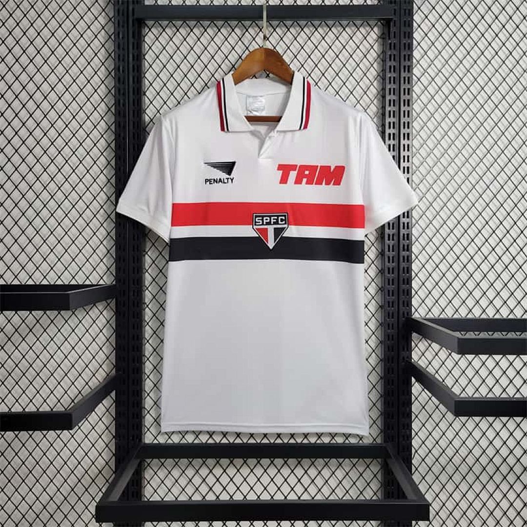 93-94 Retro Sao Paulo home size S-XXL Soccer Jerseys
