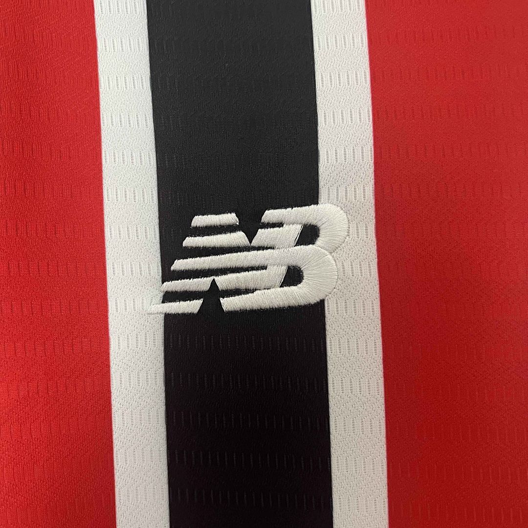 24-25 Sao Paulo visitante kit manga larga camiseta 4