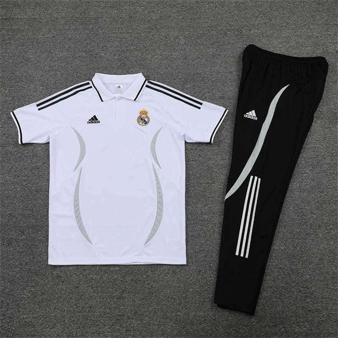 Real Madrid Polo white-black with three sides 10