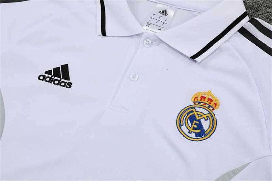 Real Madrid Polo white-black with three sides 12