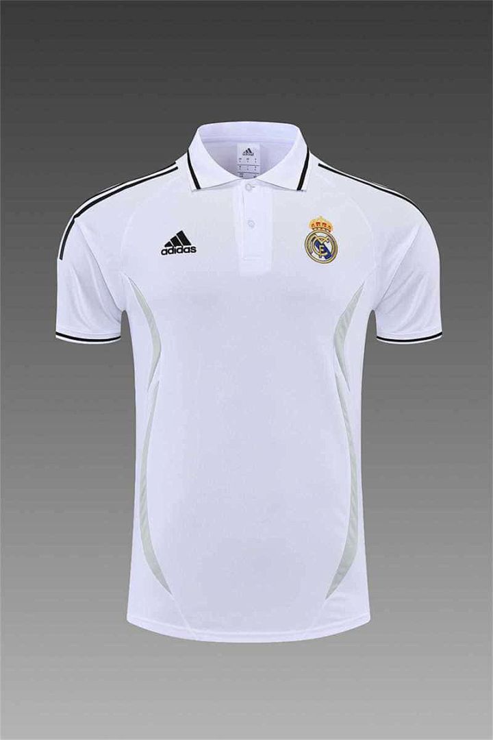 Real Madrid Polo white-black with three sides 2