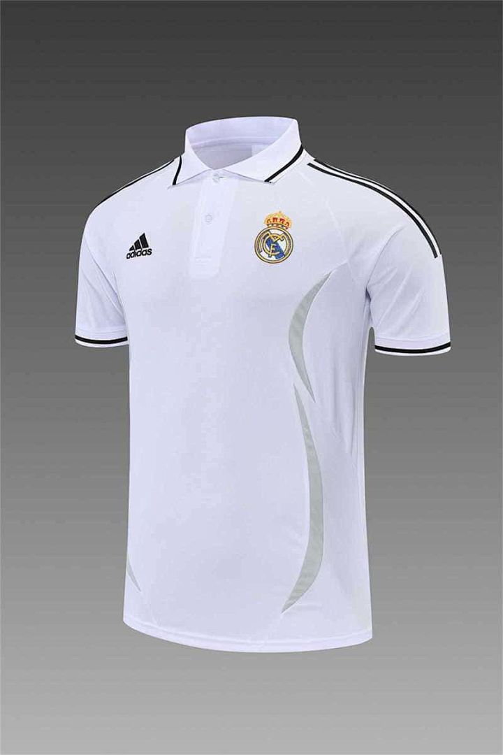 Real Madrid Polo white-black with three sides 3