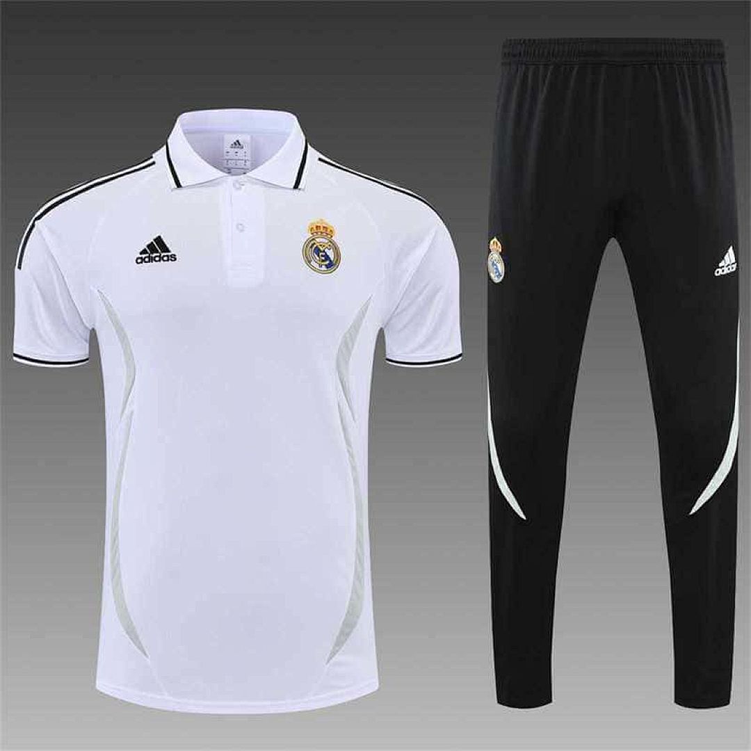 Real Madrid Polo white-black with three sides 8