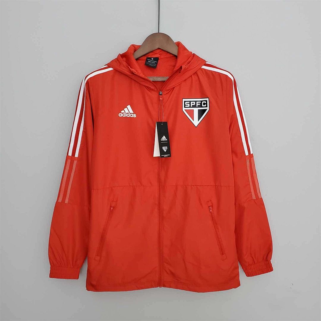 22-23 Sao Paulo red windbreaker