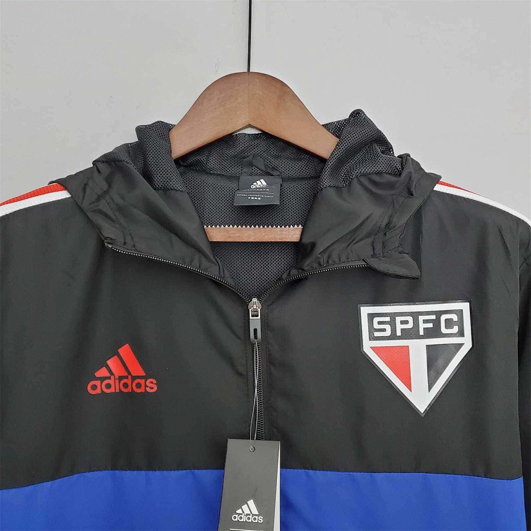 22-23 Sao Paulo black blue windbreaker 2