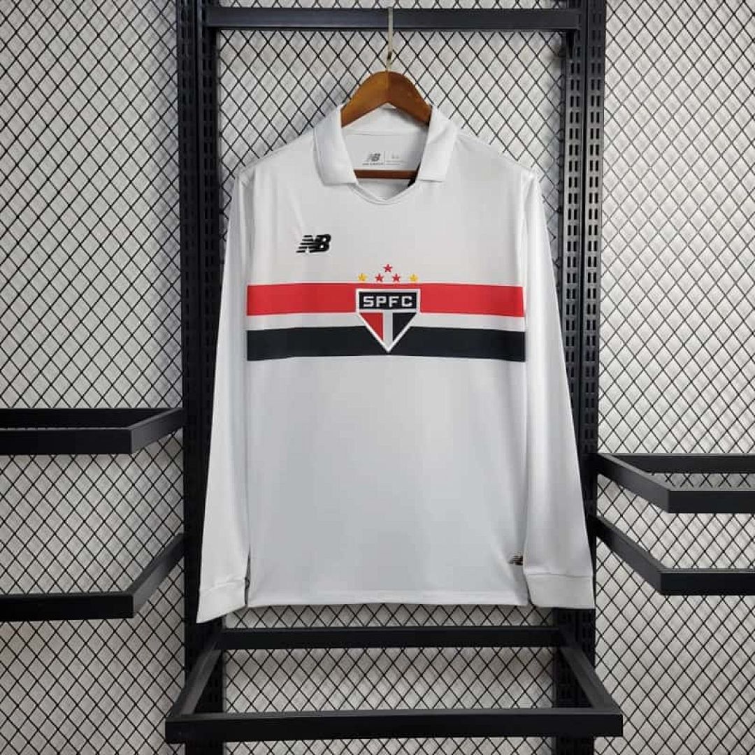24-25 Sao Paulo Home Kit Long Sleeve Shirt