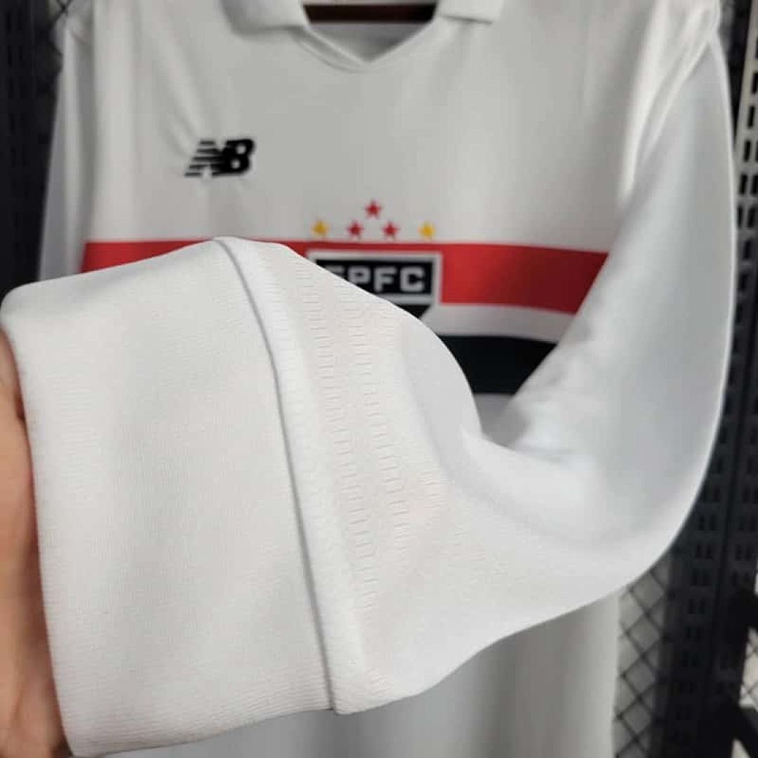24-25 Sao Paulo Home Kit Long Sleeve Shirt 4