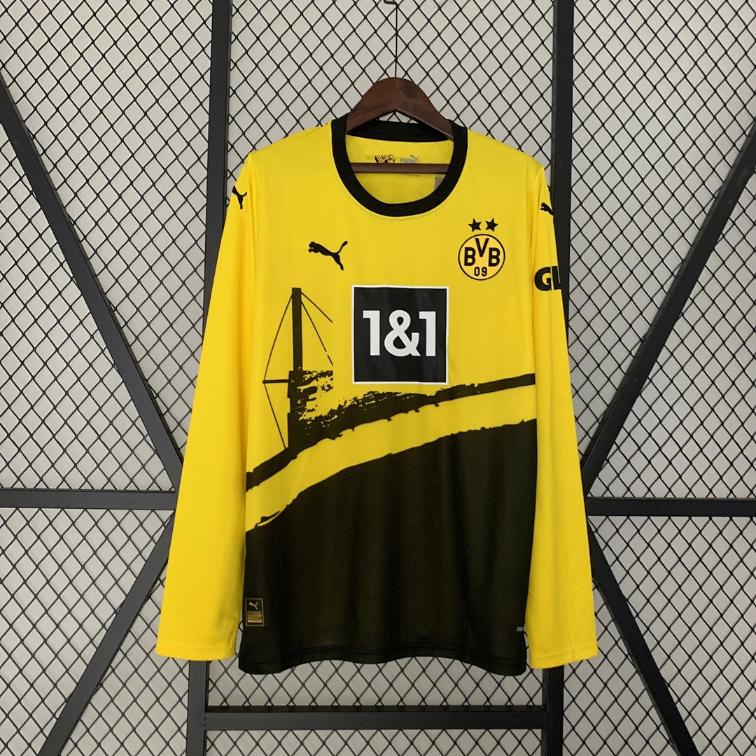 23_24 Long sleeve Dortmund home S-3XL