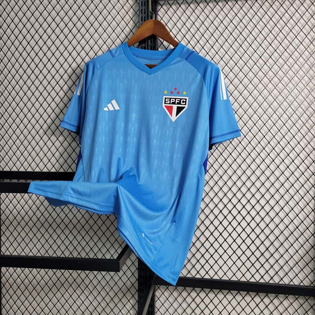 23-24 Sao Paulo Goalkeeper Blue S-4XL Cheap Soccer Jerseys 6