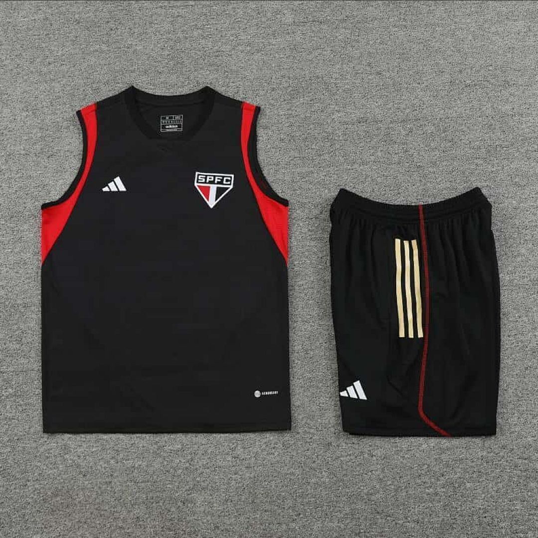 23-24 Sao Paulo Training Vest Kit S-XXL Soccer Jerseys 3