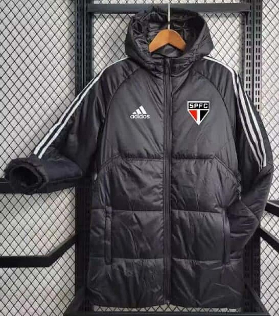 23-24 Sao Paulo negro cotton abrigo size S-2XL