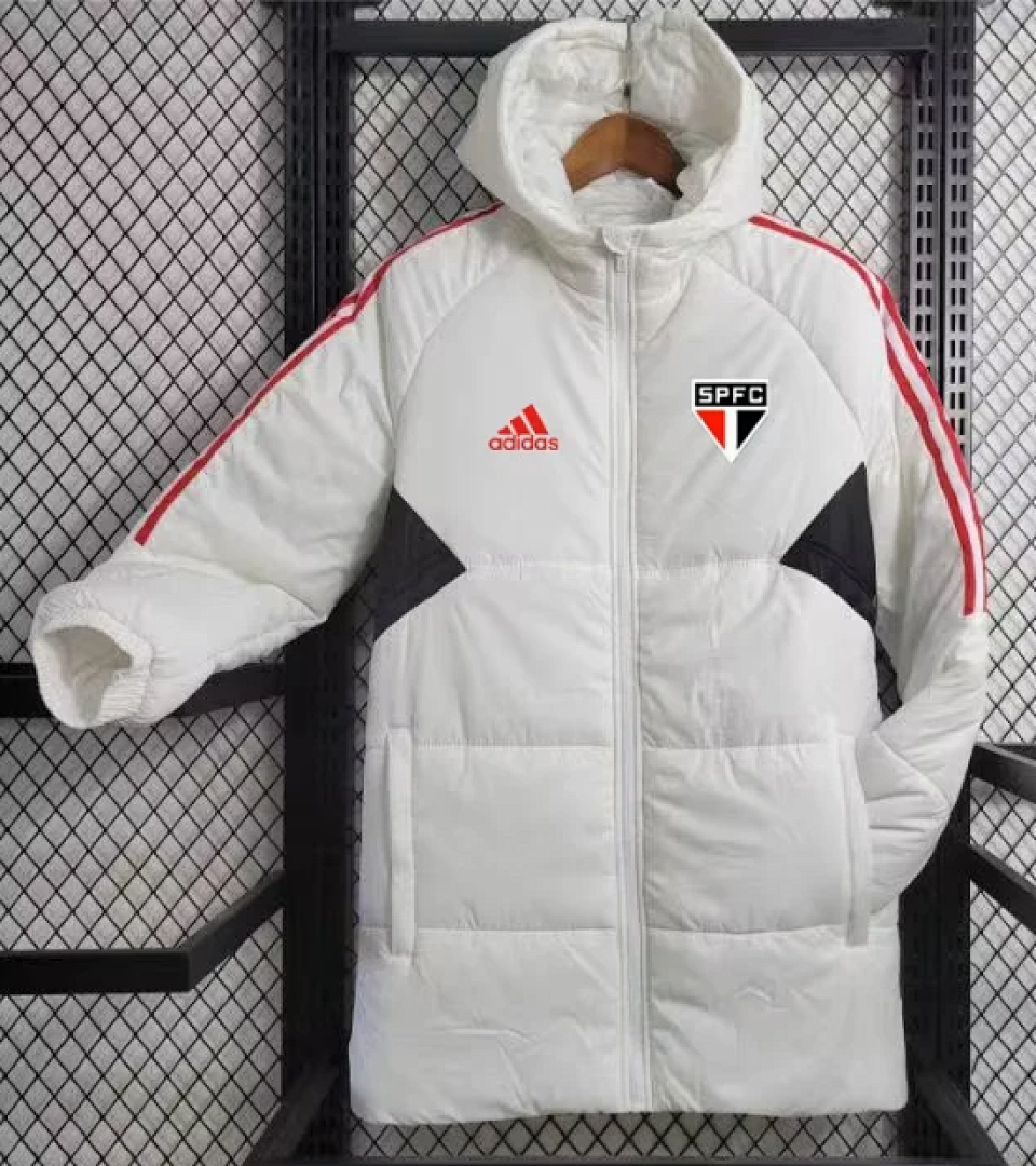 23-24 Sau Paulo white cotton coat size S-2XL