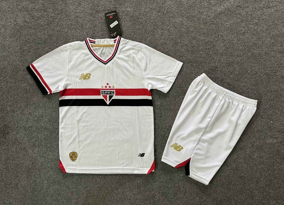 25-26 Kids Sao Paulo Home Kit 16-28 Without Sponsor