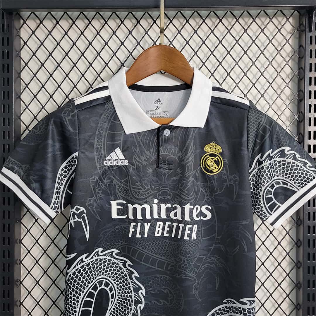 23-24 Real Madrid Special Edition Black kids kit 6