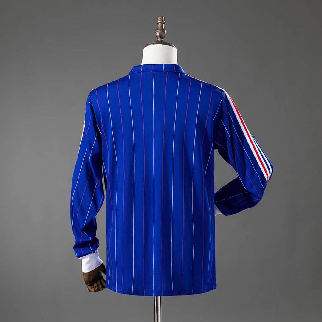 France 80_82 Home Long Sleeve Retro Jersey S-XXL 2