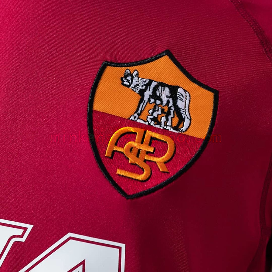 Roma 00_01 Home Long Sleeve Retro Jersey S-XXL 5