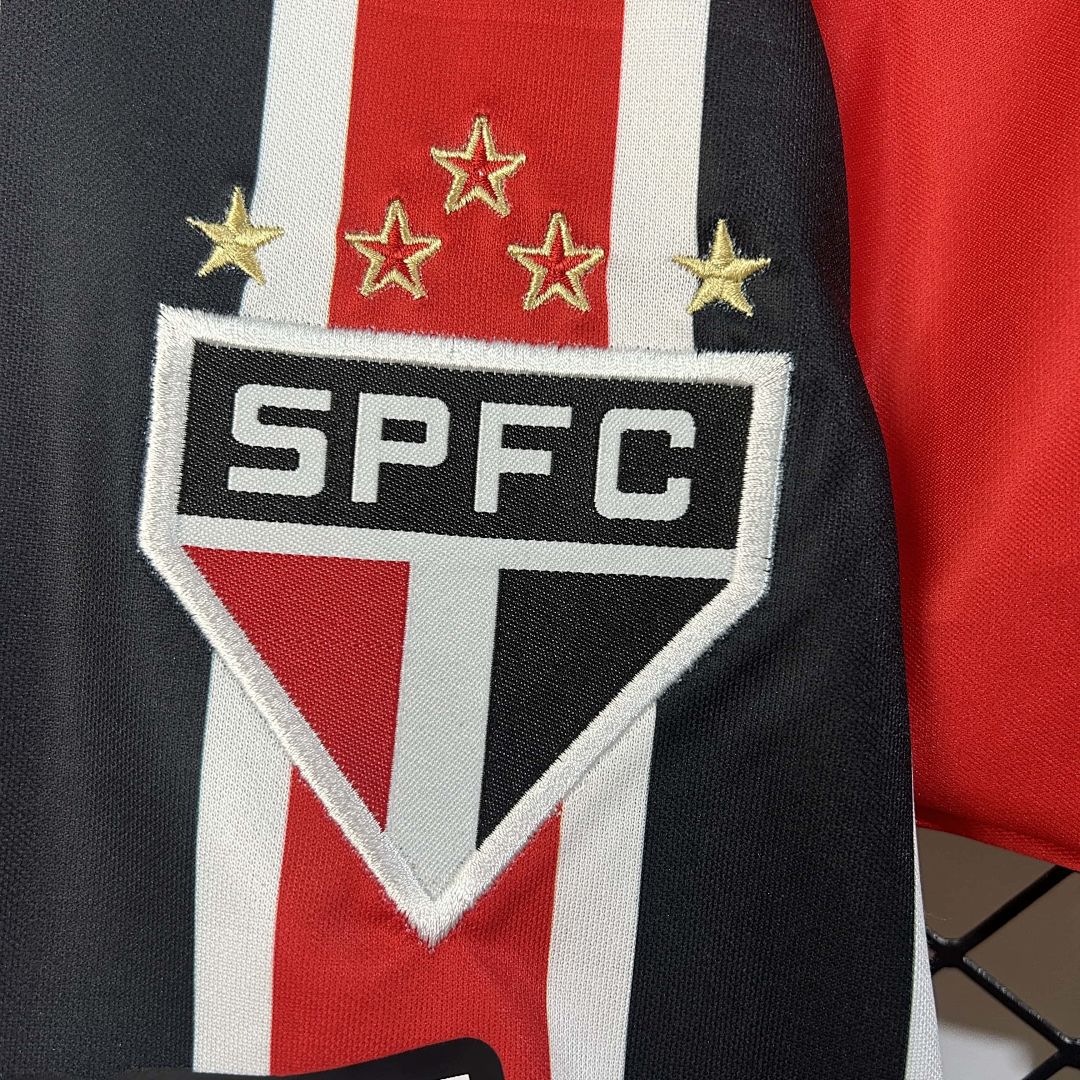 25-26 Kids Sao Paulo FC Away Kit Cheap Football Jersey Wholesale Yupoo 2