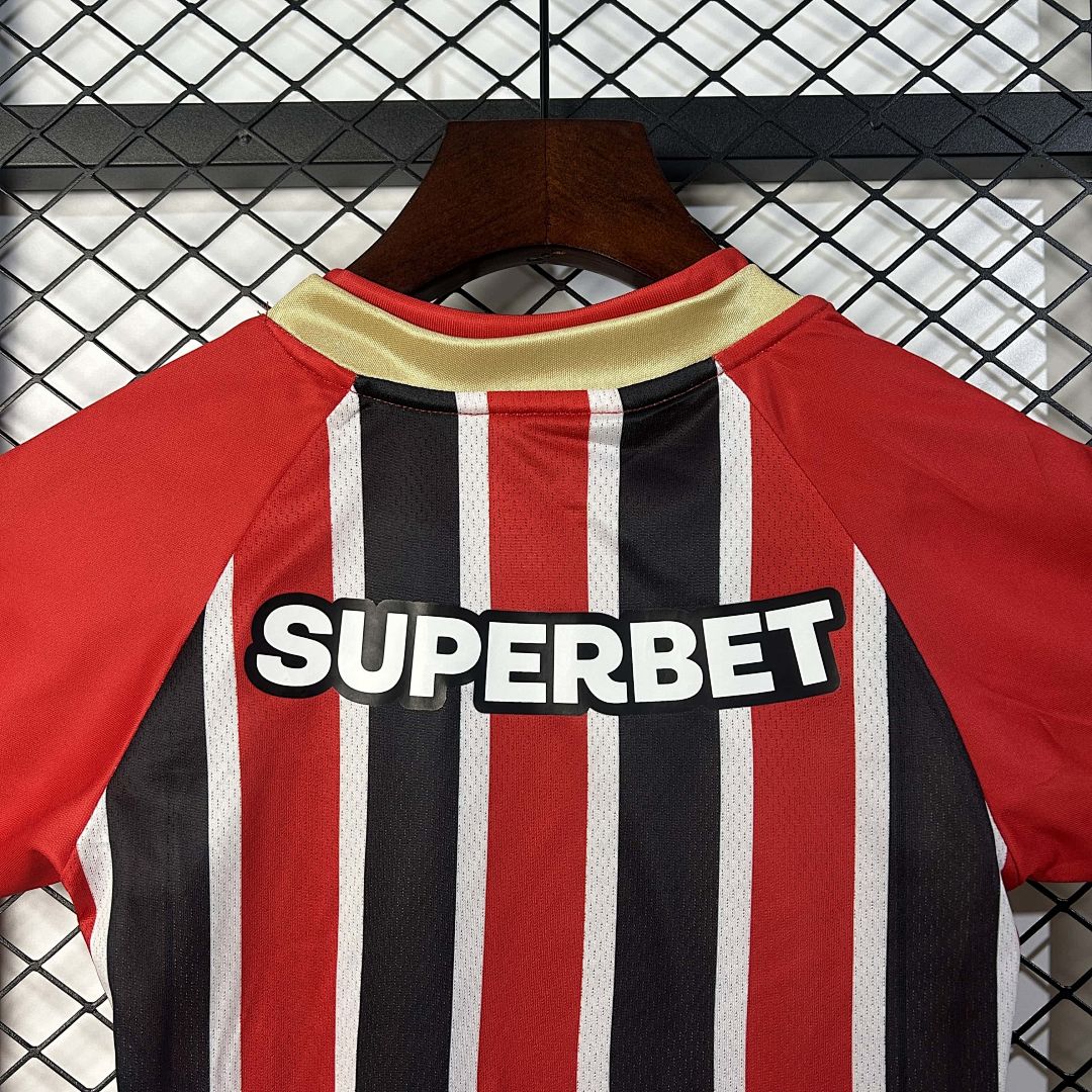 25-26 Kids Sao Paulo FC Away Kit Cheap Football Jersey Wholesale Yupoo 6