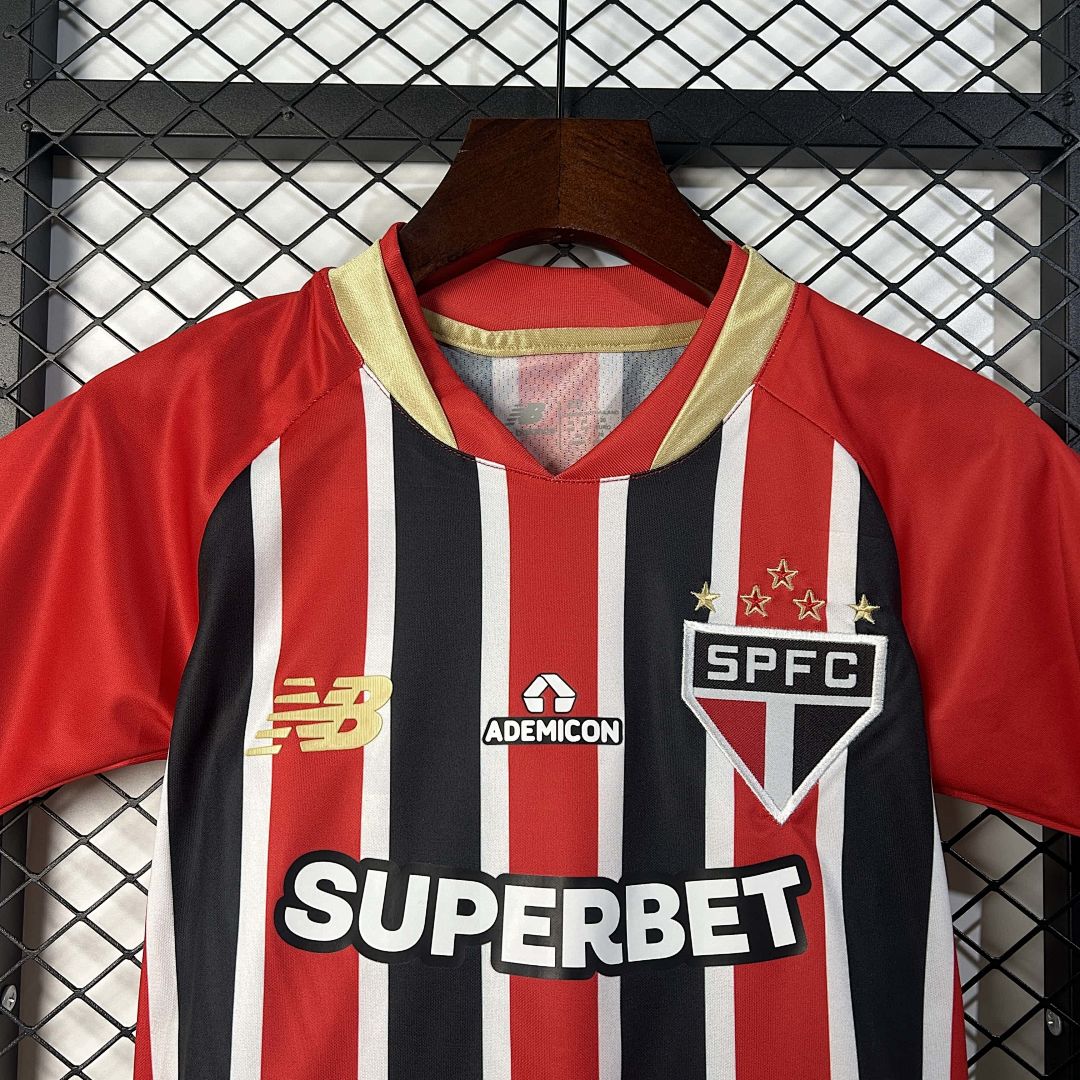 25-26 Kids Sao Paulo FC Away Kit Cheap Football Jersey Wholesale Yupoo 8