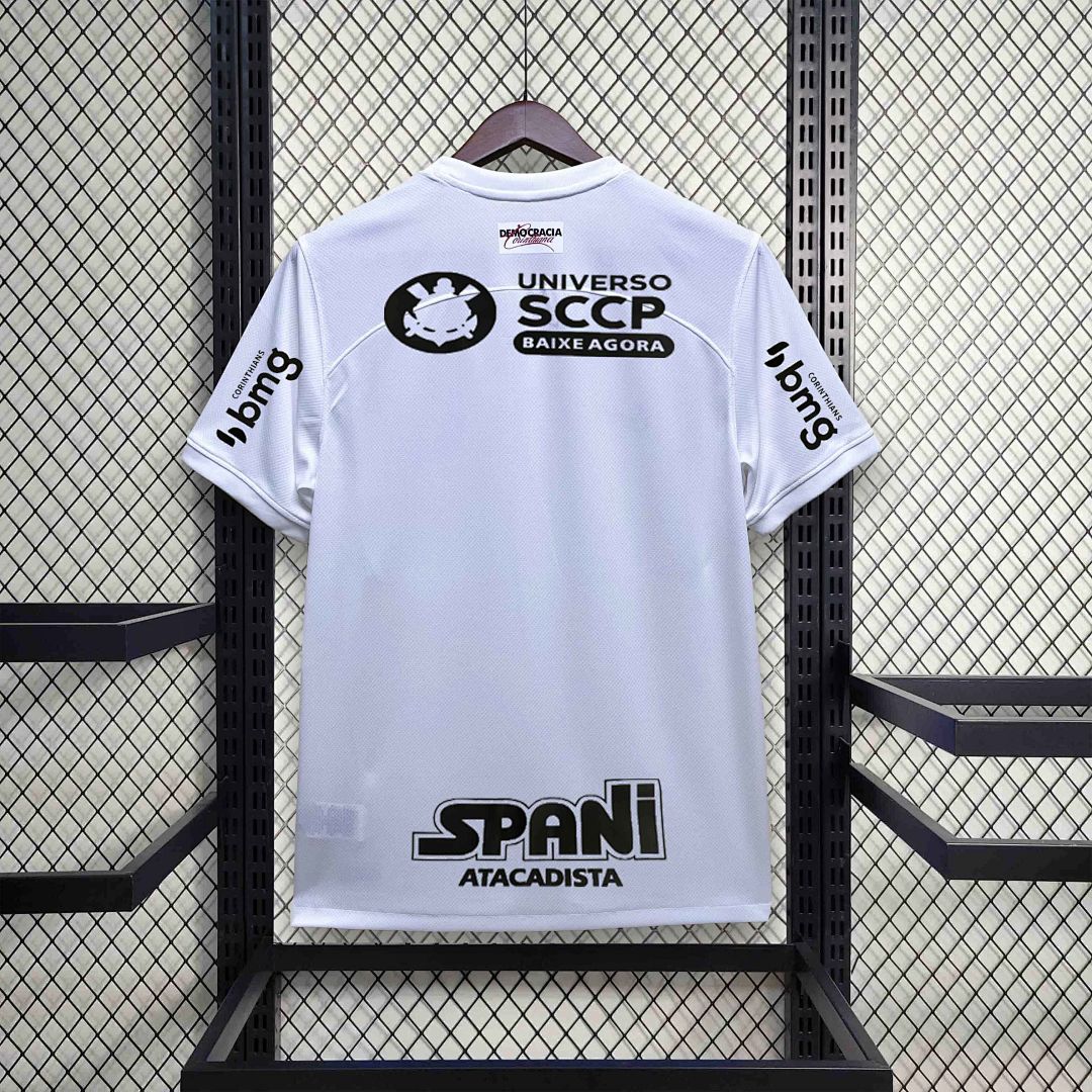 23-24 Corinthians Home Kit With All Sponsor White Shirt 6