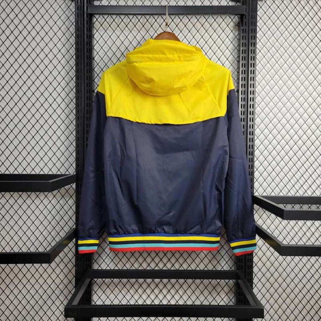 23-24 Corinthians Yellow and Navy Windbreaker Jacket 2