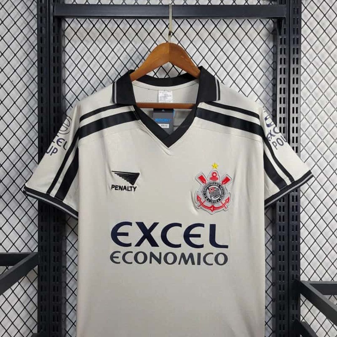 97-98 Corinthians Home Retro Kit Vintage Shirt 4