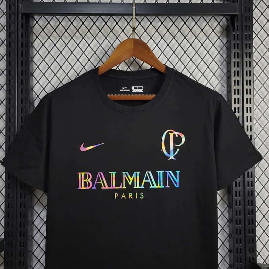 24-25 Corinthians Casual Kit Black Shirt 4