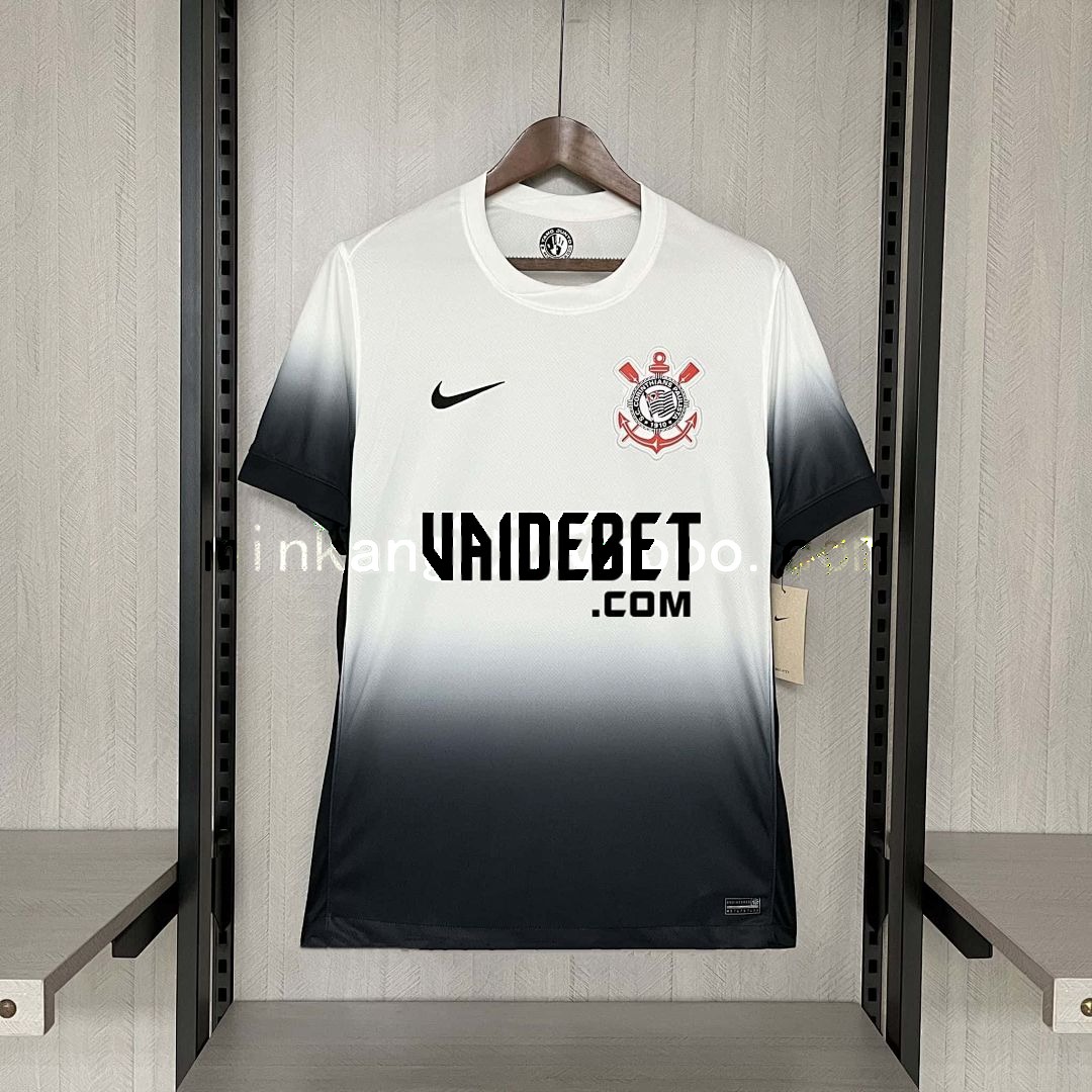 24-25 Corinthians Home Kit Soccer Shirt 7