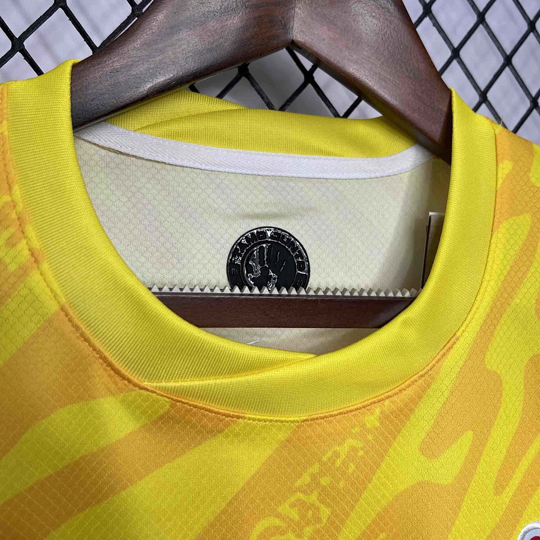 24-25 Corinthians Goalkeeper Yellow Kit Soccer Unifrom 3
