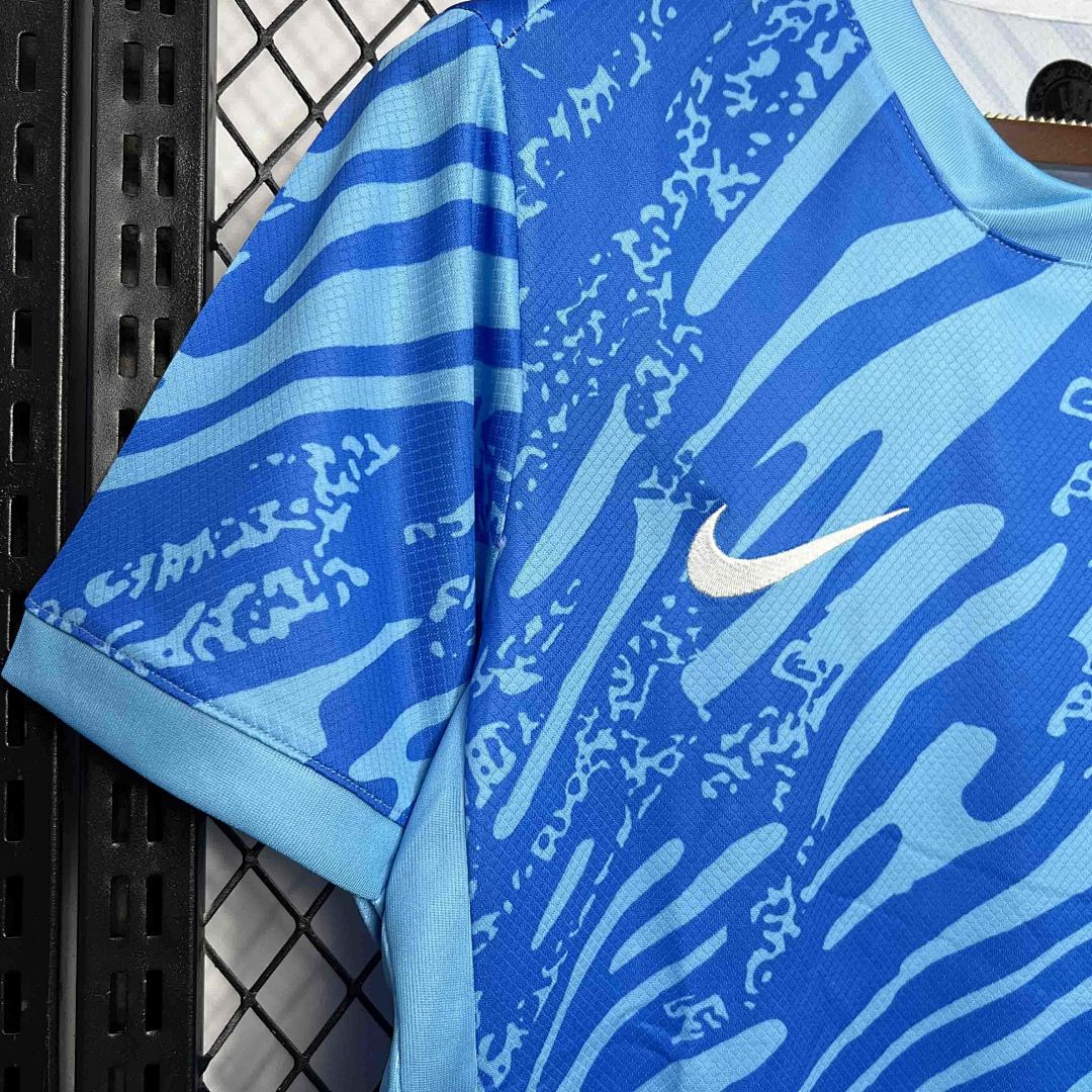 24-25 Corinthians Goalkeeper Blue Kit Soccer Unifrom 6
