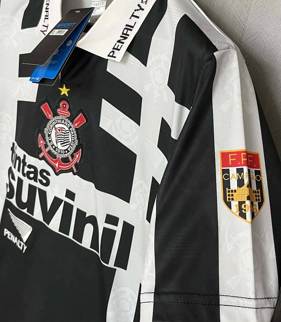 95-96 Corinthians Away Retro Kit Football AAAAJersey Yupoo 6