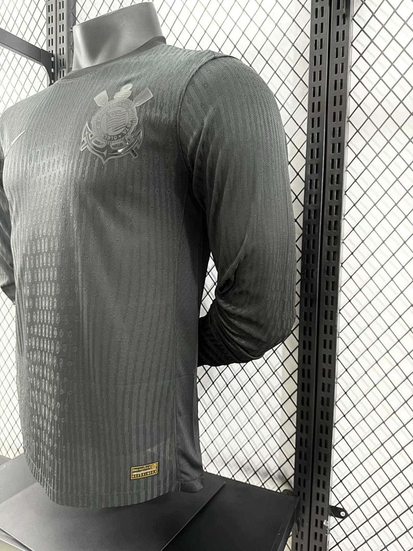 24-25 Corinthians Away Long Sleeve Kit Player Version Shirt 3