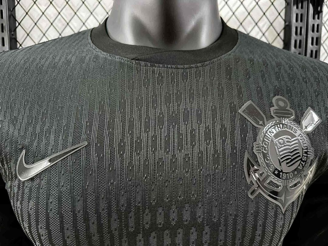 24-25 Corinthians Away Long Sleeve Kit Player Version Shirt 6