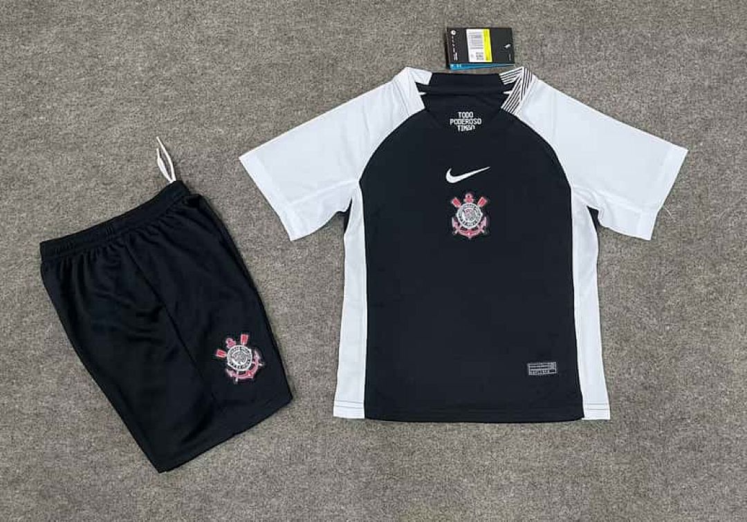 2025 Kids Corinthians Away Kit Cheap Football Jersey Wholesale Yupoo