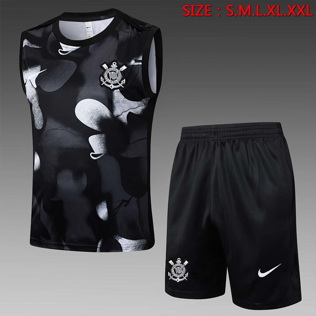 25-26 Corinthians Sleeveless Training Kits Tracksuits Cheap Football Jersey Wholesale Yupoo 17