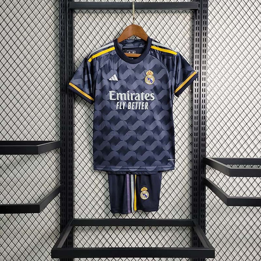 23-24 KIDS Real Madrid away size 16-28 Soccer Jersey