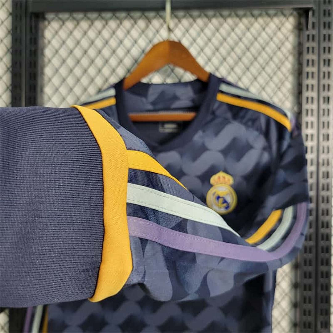 23-24 Real Madrid away long sleeved size S-3XL Soccer Jersey 3