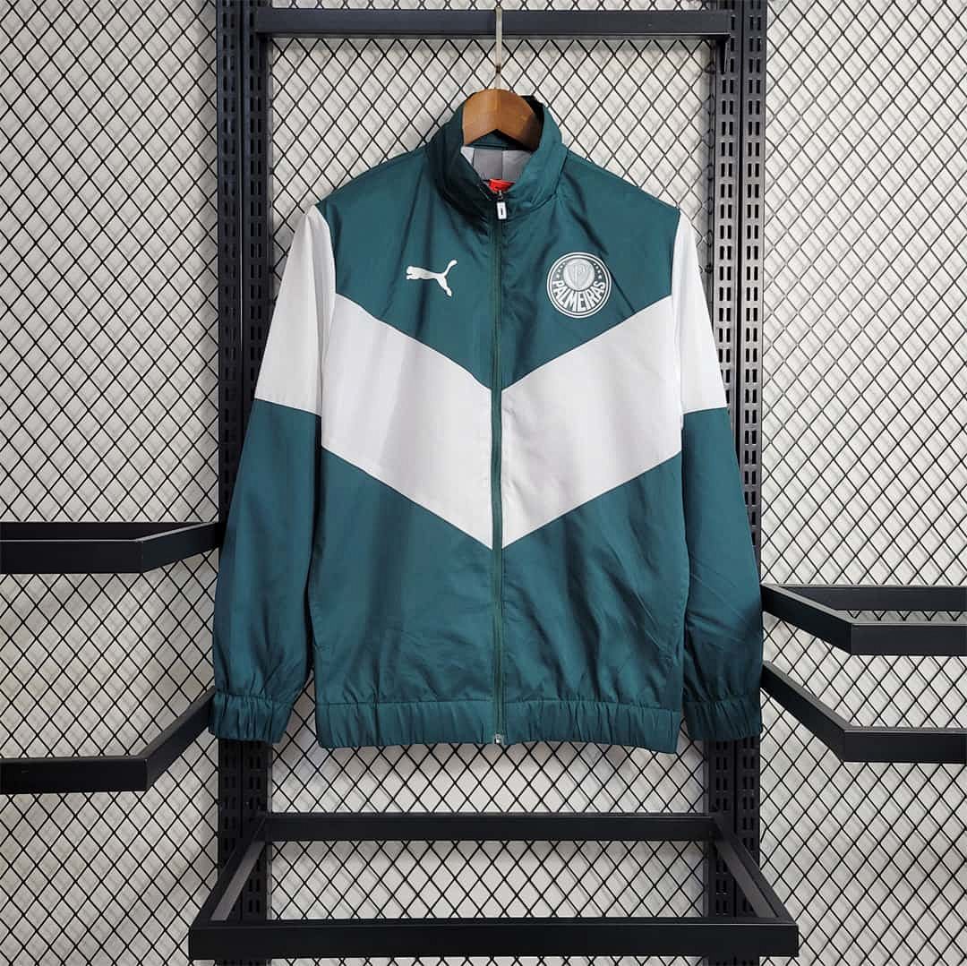 Palmeiras Windbreaker White-Green