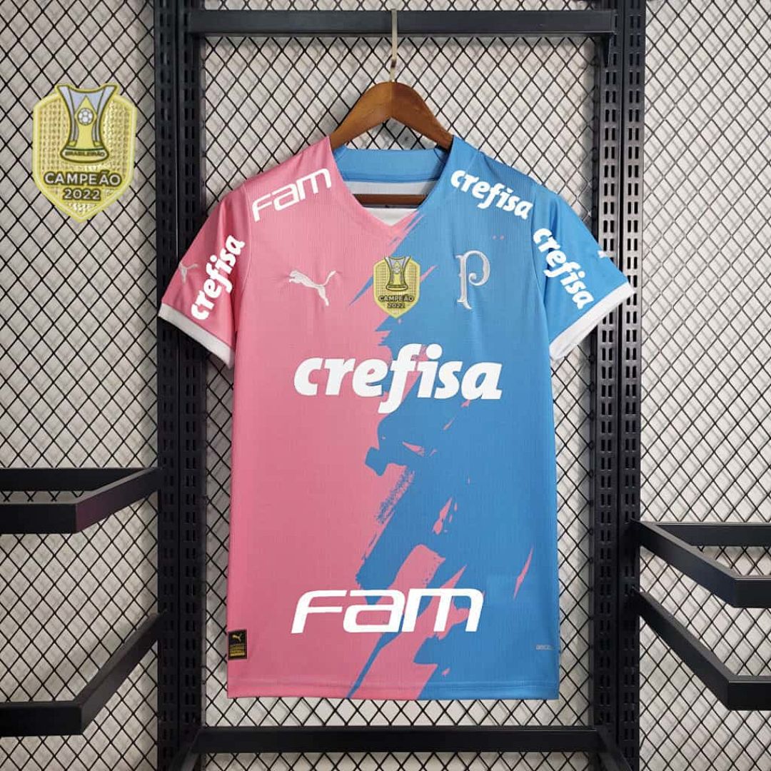 23-24 Palmeiras Special Edition Pink&amp;amp;Blue S-4XL Cheap Soccer Jerseys 5