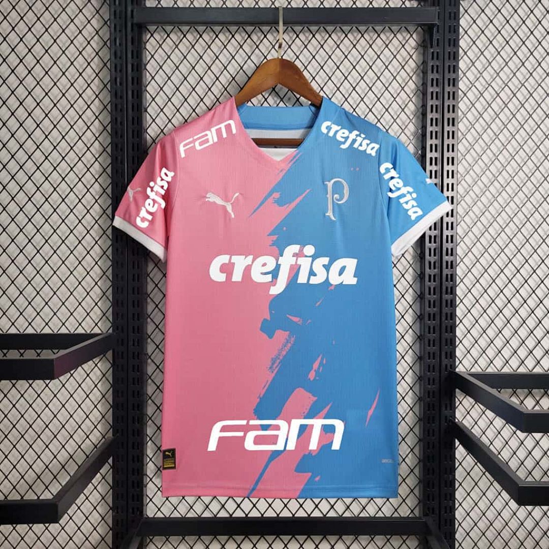 23-24 Palmeiras Special Edition Pink&amp;amp;Blue S-4XL Cheap Soccer Jerseys 6