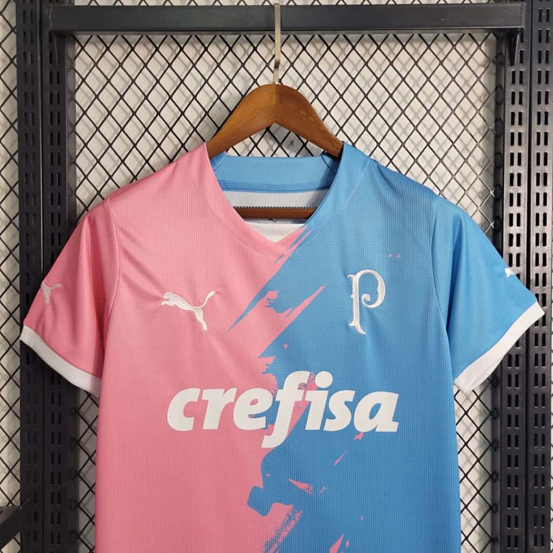 23-24 Palmeiras Special Edition Pink&amp;amp;Blue S-4XL Cheap Soccer Jerseys 9