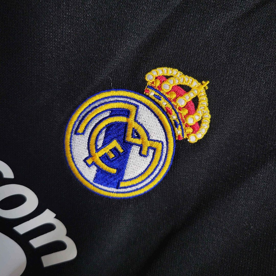 08-09 Real Madrid retro tercera kit clásico negro camiseta 3