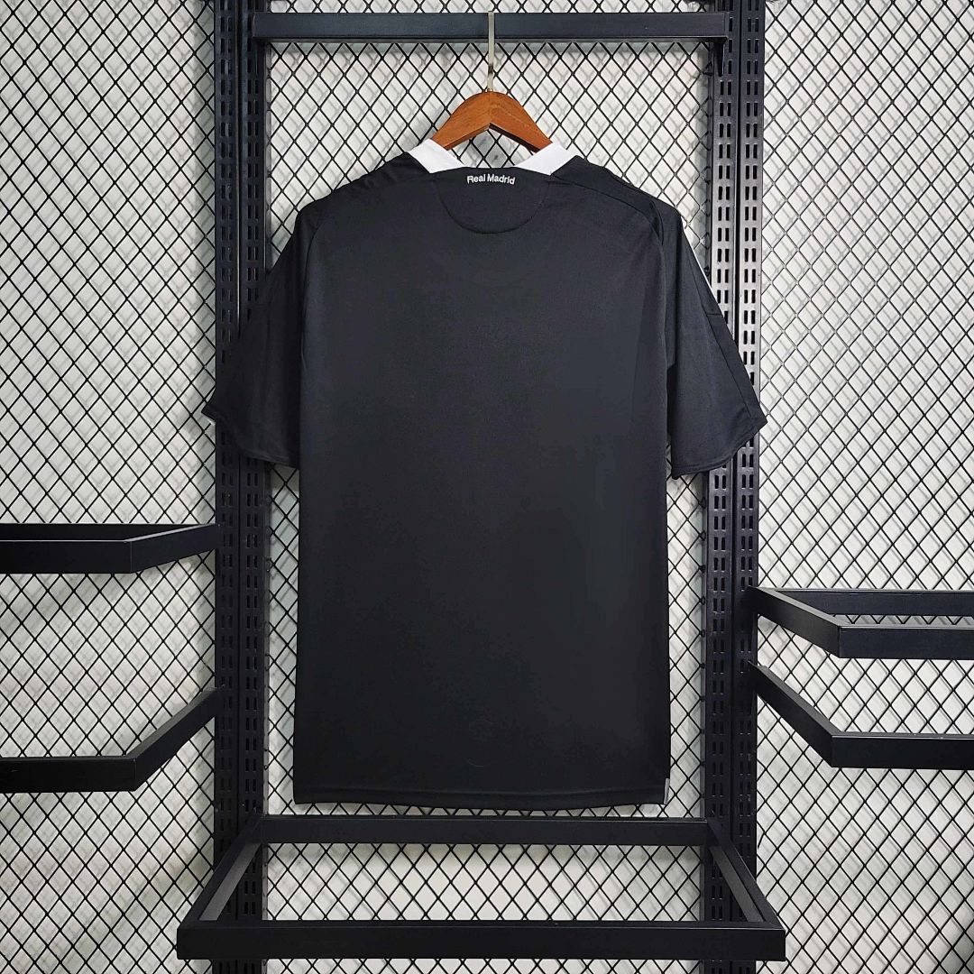 08-09 Real Madrid retro tercera kit clásico negro camiseta 5