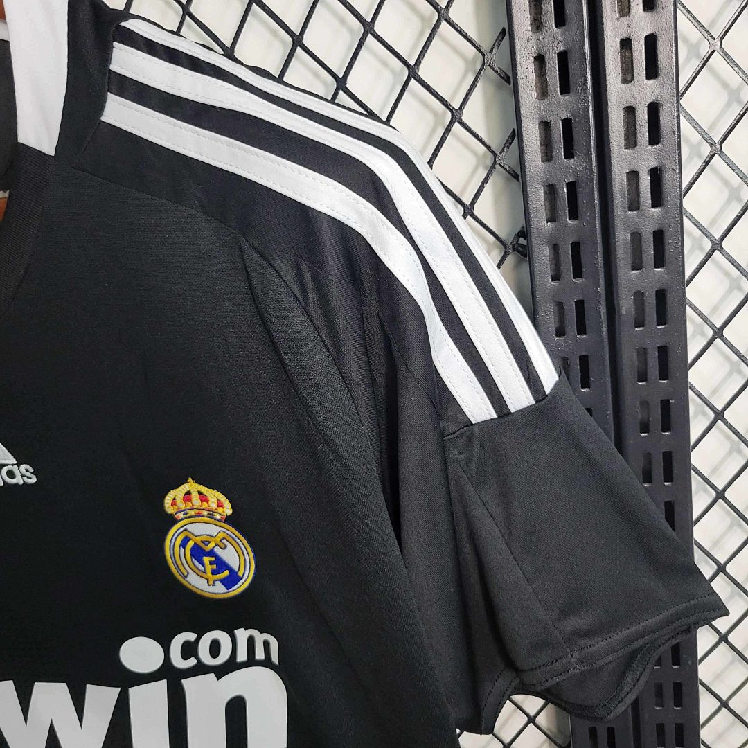08-09 Real Madrid retro tercera kit clásico negro camiseta 8
