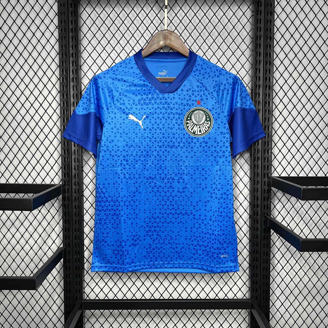 24-25 Palmeiras Goalkeeper Blue Kit Football Uniform