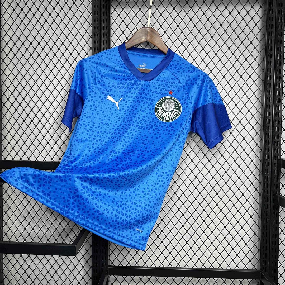 24-25 Palmeiras Goalkeeper Blue Kit Football Uniform 3