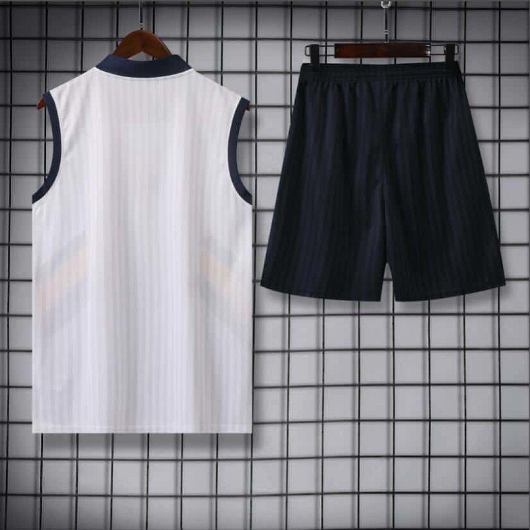 23-24 Real Madrid Training Vest Suits White Sleeveless Kit 3